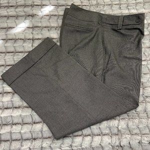 LARRY LEVINE STRETCH PANTS SIZE 14 Black / White Dress Career Cuffed